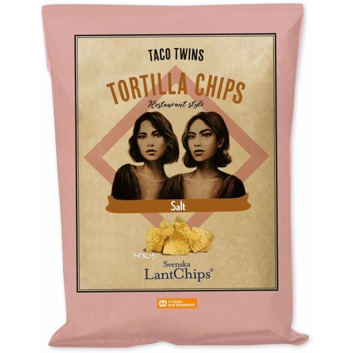 Lantchips Taco Twins Tortillachips Salt 120g från Svenska LantChips – köp hos Delitea