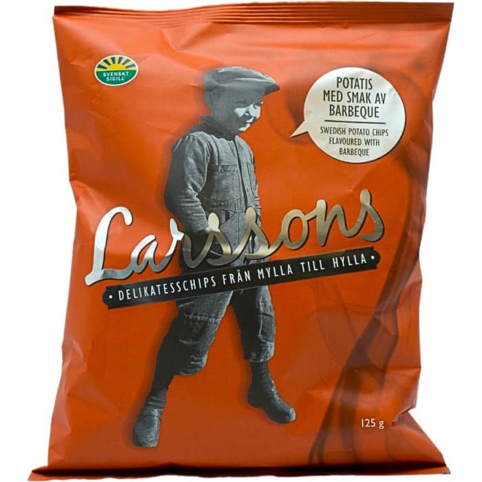 Larssons Chips Barbeque 125g från Larssons Chips – köp hos Delitea