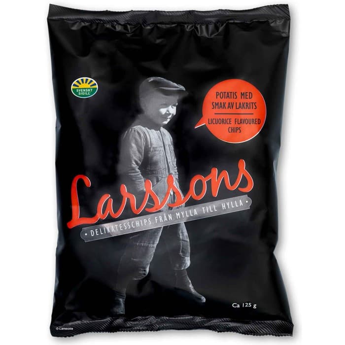 Larssons Chips Lakritschips 125g från Larssons Chips – köp hos Delitea
