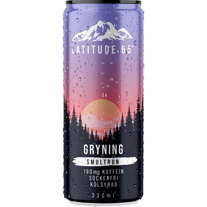 Latitude 65 Gryning Smultron Energidryck Burk 33cl