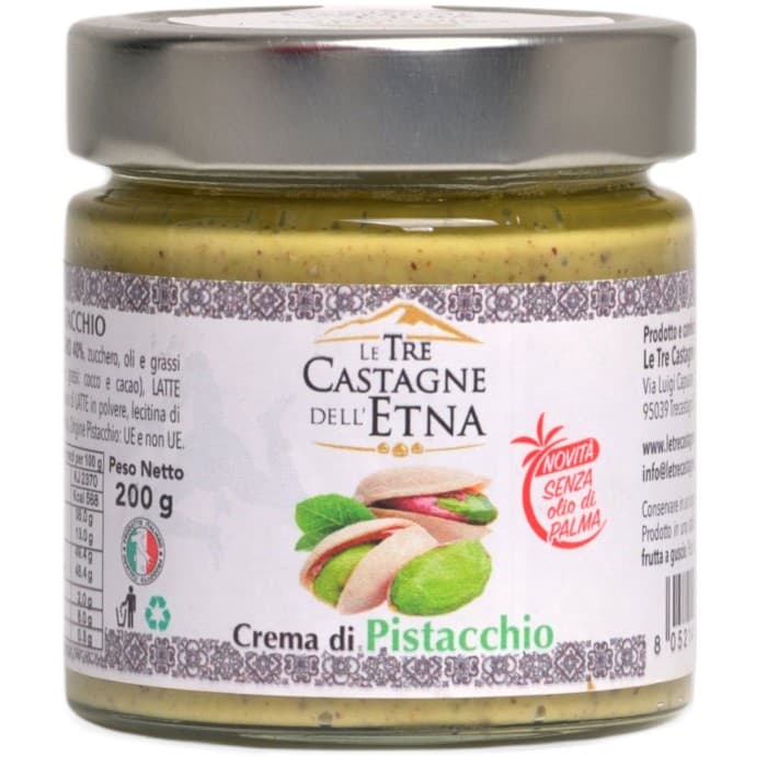 Le Tre Castagne Dell`Etna Pistagekräm 40% 200g