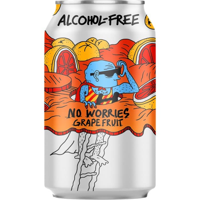 Lervig No Worries Grapefruit Alkoholfri Pale Ale Öl 0.5% 33cl – från Lervig – 26 kr – hos Delitea