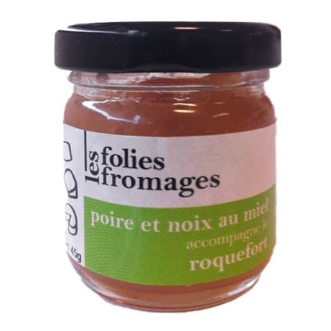 Les Folies Fromages Päron-, Valnötter- & Honungsmarmelad 45g från Les Folies Fromages – köp hos Delitea
