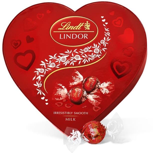 Lindt LINDOR Hjärta Chokladask Mjölkchoklad 200g – från Lindt – 139 kr – hos Delitea