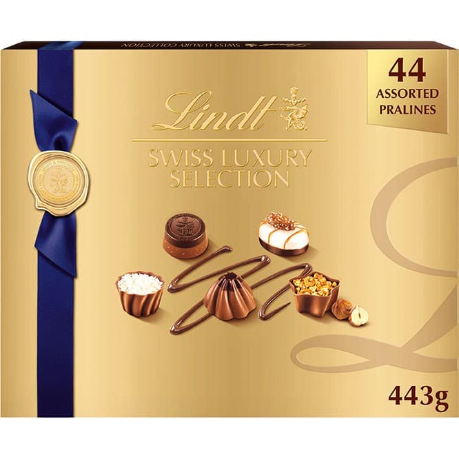 Lindt SWISS LUXURY SELECTION Chokladask Exklusiva Praliner 443g