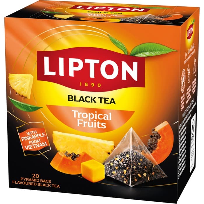 Lipton Svart Pyramidte Tropisk Frukt 20-pack – från Lipton – 28 kr – hos Delitea