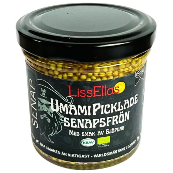 LissEllas Umamipicklade Senapsfrön med smak av Sjöpung 150g