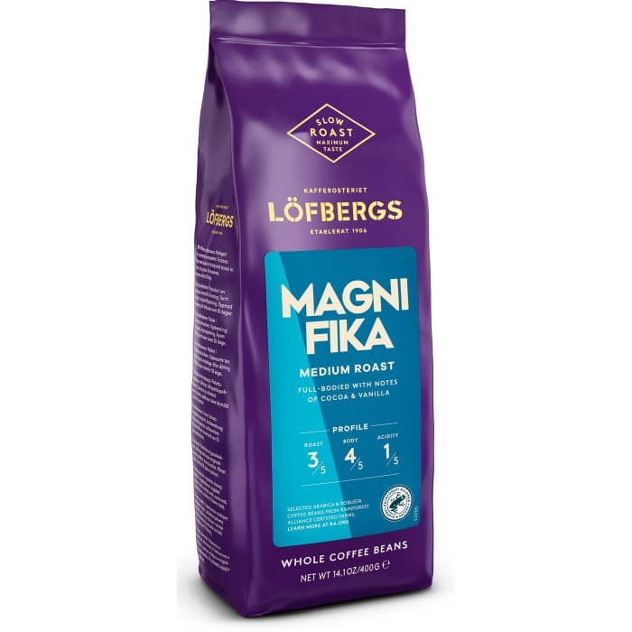 Löfbergs Kaffe Magnifika Hela Bönor 400g – från Löfbergs – 99 kr – hos Delitea