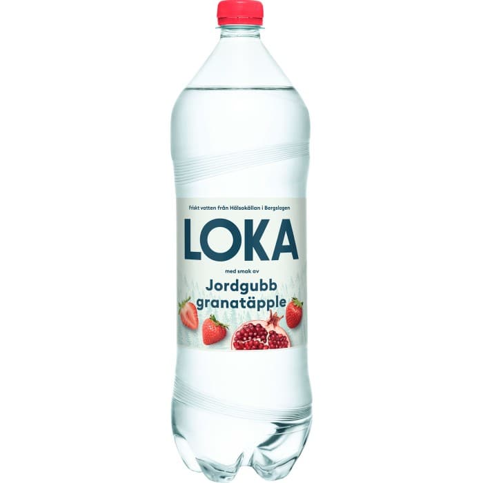Loka Jordgubb Granatäpple PET 1,5L – från LOKA – 16 kr – hos Delitea