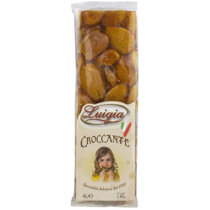 Dolciaria Luigia Croccante Bar med Skalad Mandel & Honung 40g