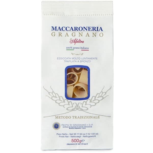 Maccaroneria Gragnano di Afeltra Mezzi Paccheri 500g från Maccaroneria Gragnano di Afeltra – köp hos Delitea