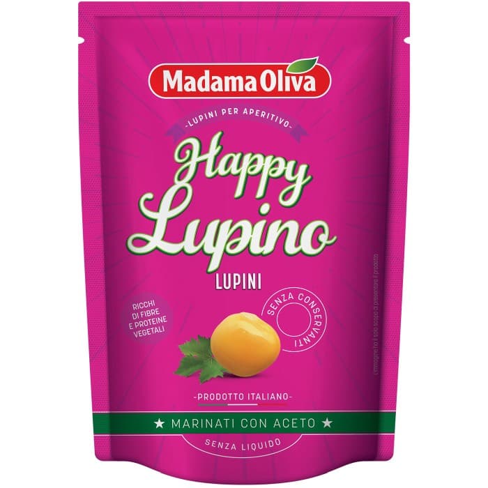 Madama Oliva Happy Oliva Lupinbönor i Vinäger 80g – från Madama Oliva – 30 kr – hos Delitea