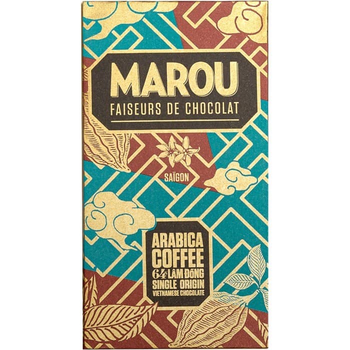 Marou Mörk Choklad Arabicakaffe 64% 80g – från Marou – 84 kr – hos Delitea