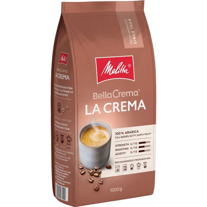 Melitta BellaCrema La Crema Hela Bönor 1kg