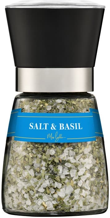 Mia Lykke Salt med Basilika Medium Gourmetkvarn 160g