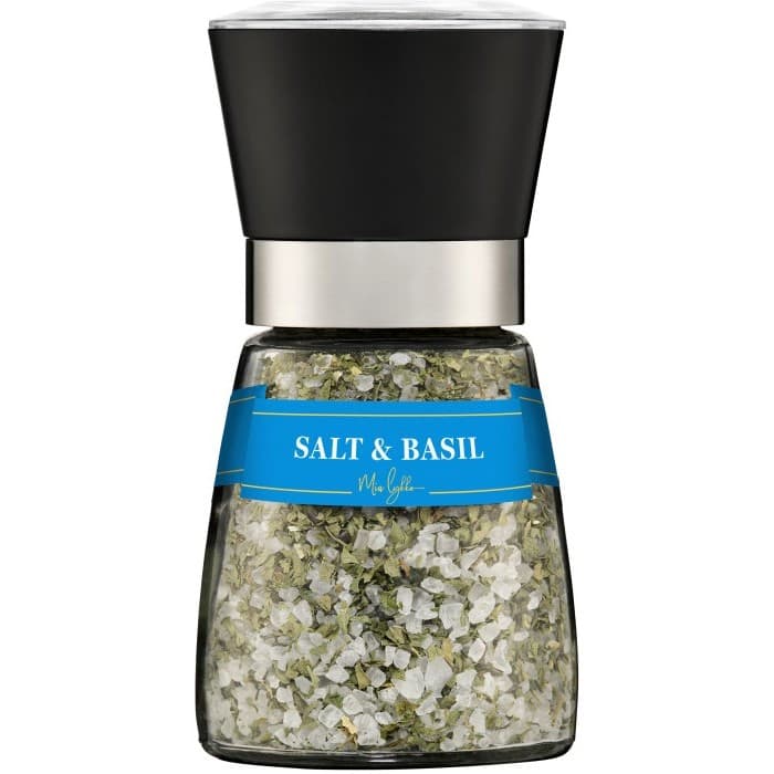 Mia Lykke Salt med Basilika Medium Gourmetkvarn 160g – från Mia Lykke – 37 kr – hos Delitea
