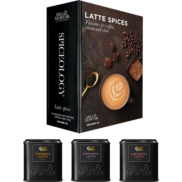 Mill & Mortar Lattekryddor Gurkmeja, Kanel & Lakrits Presentask från Mill & Mortar – köp hos Delitea