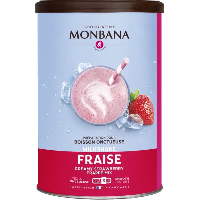 Monbana Chocolaterie Milkshakepulver Strawberry 250g