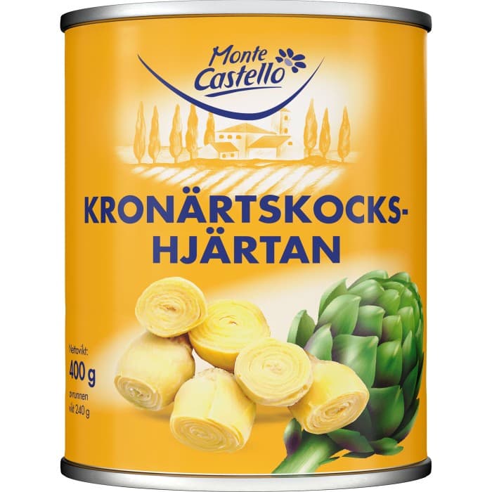 Monte Castello Inlagda Kronärtskockshjärtan 400g från Monte Castello – köp hos Delitea