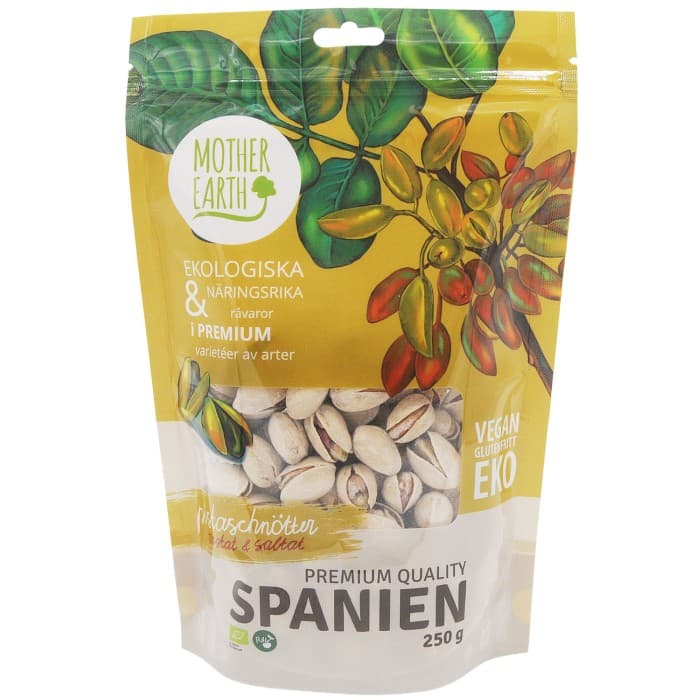 Mother Earth Pistagenötter Premium EKO 250g från Mother Earth – köp hos Delitea