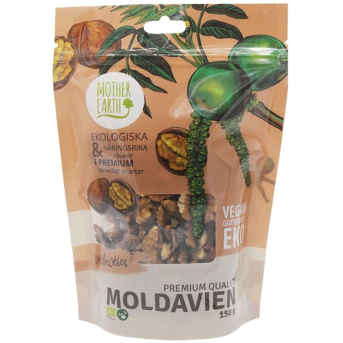 Mother Earth Valnötter Premium EKO 150g – från Mother Earth – 59 kr – hos Delitea