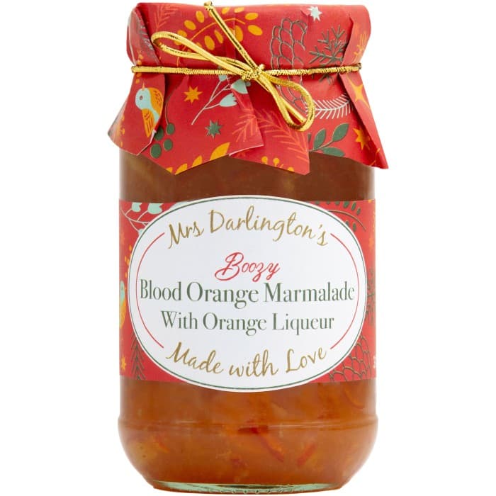 Mrs Darlington Boozy, Blodapelsinmarmelad med Apelsinlikör 340g från Mrs Darlington"s 89 5030563001621 {custom_label_0#0}{condition#new} – köp hos Delitea