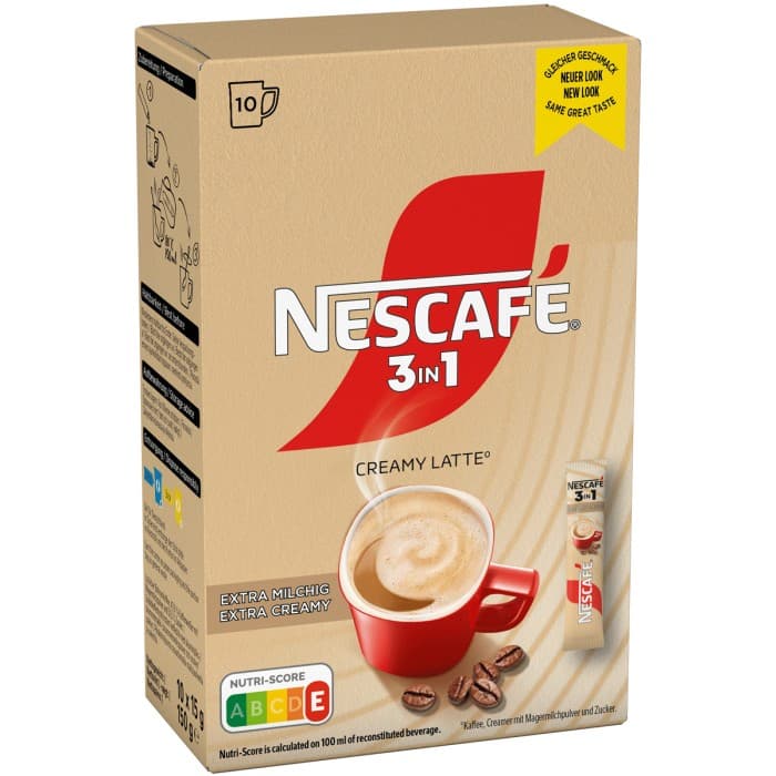 NESCAFÉ 3in1 Creamy Latte 10x15g – från Nescafé – 33 kr – hos Delitea