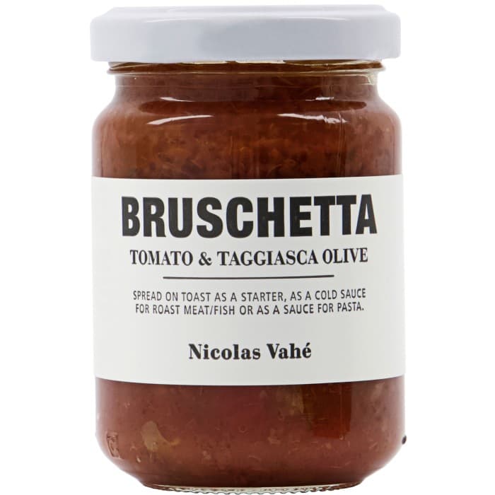 Nicolas Vahé Bruschetta Tomato & Taggiasca Olive 135g från Nicolas Vahé – köp hos Delitea