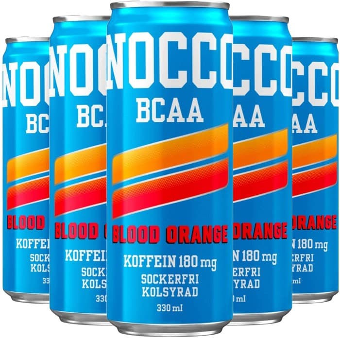 NOCCO Blood Orange Energidryck BCAA 24x33cl – från NOCCO – 449 kr – hos Delitea
