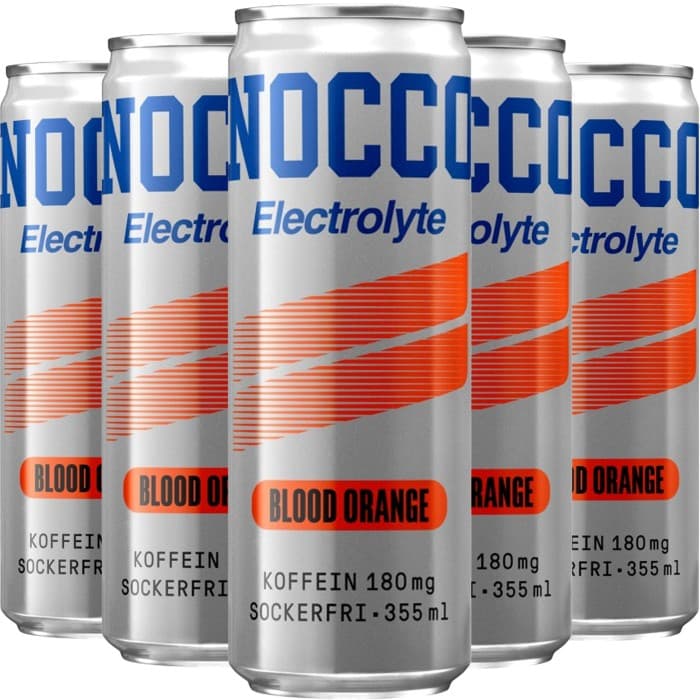 NOCCO Electrolyte Blood Orange Energidryck 24x33,5cl – från NOCCO – 449 kr – hos Delitea