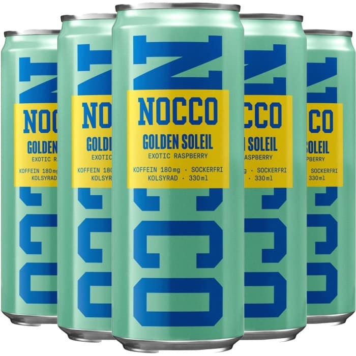NOCCO Golden Soleil BCAA Energidryck 24x33cl – från NOCCO – 449 kr – hos Delitea