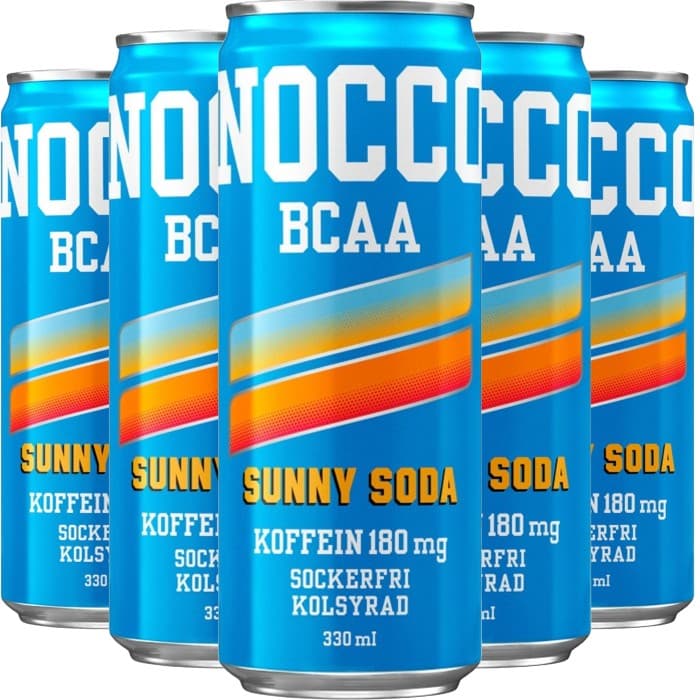 NOCCO Sunny Soda Energidryck BCAA 24x33cl – från NOCCO – 449 kr – hos Delitea