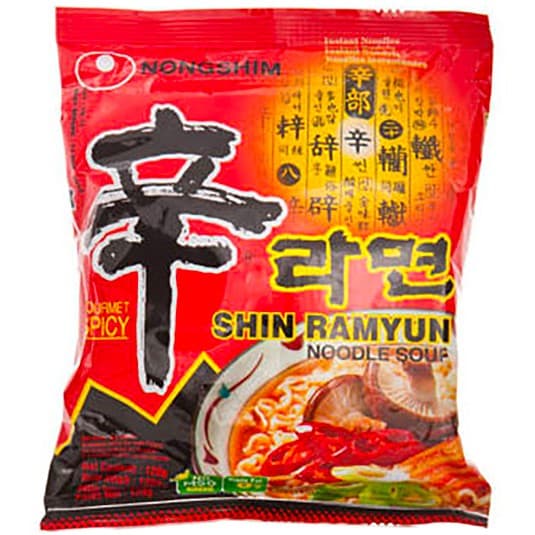 Nongshim Shin Ramyun Ramennudlar Heta 120g