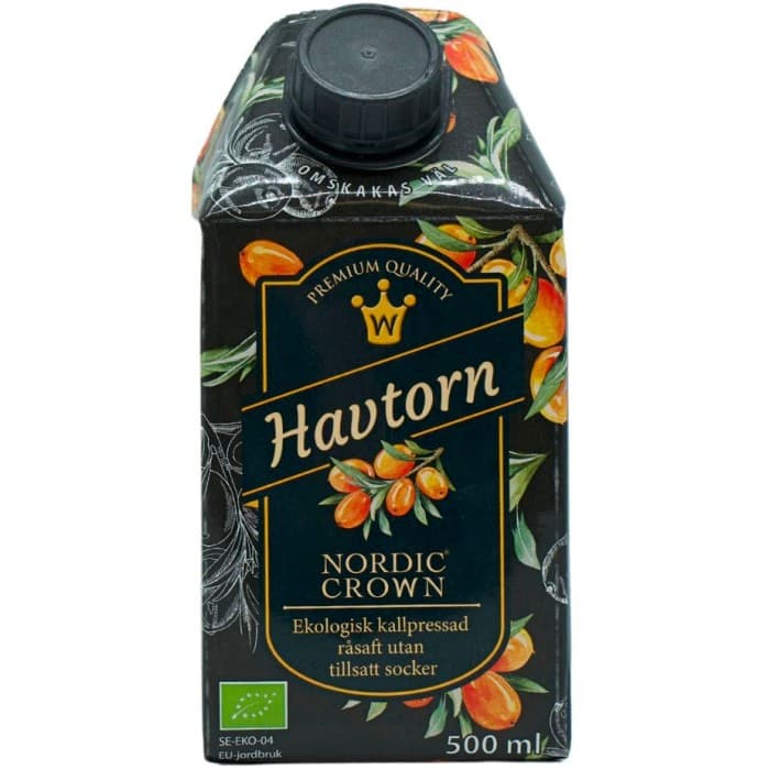 Nordic Crown Råsaft Havtorn 100% Ekologisk 500ml