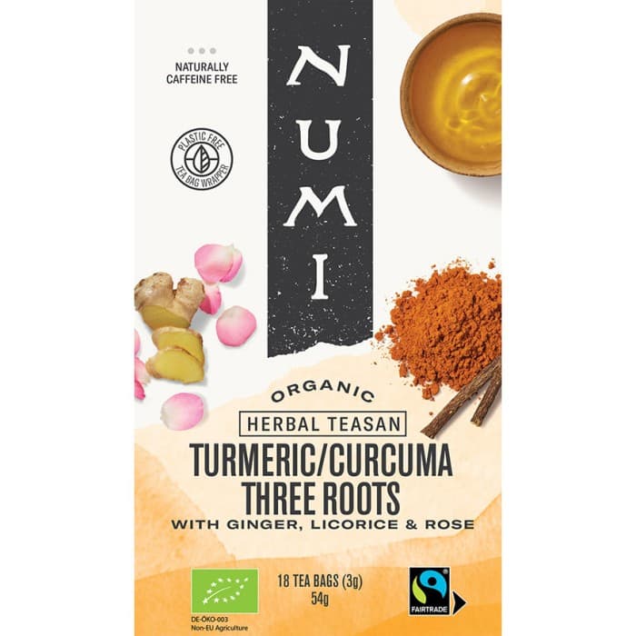 Numi Tea Gurkjmeja Three Roots Koffeinfritt 18 tepåsar från Numi – köp hos Delitea