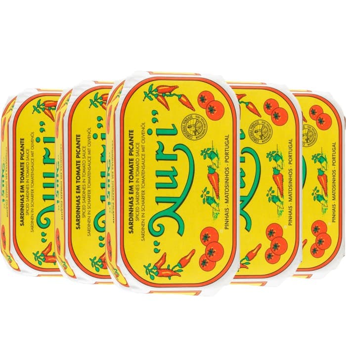 Nuri Kryddiga Sardiner Tomatsås 5x125g – från Nuri – 359 kr – hos Delitea