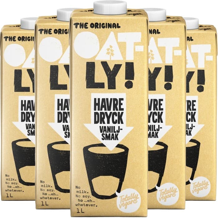 Oatly Havredryck med Vaniljsmak 6x1L – från Oatly – 149 kr – hos Delitea