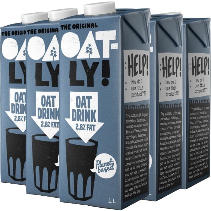 Oatly Havredryck Standard 2,8% 6x1L – från Oatly – 129 kr – hos Delitea
