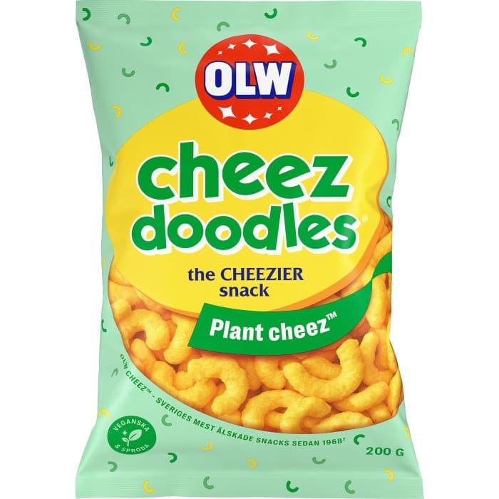 OLW Veganska Ostbågar Cheez Doodles Plant Cheez 200g från OLW – köp hos Delitea