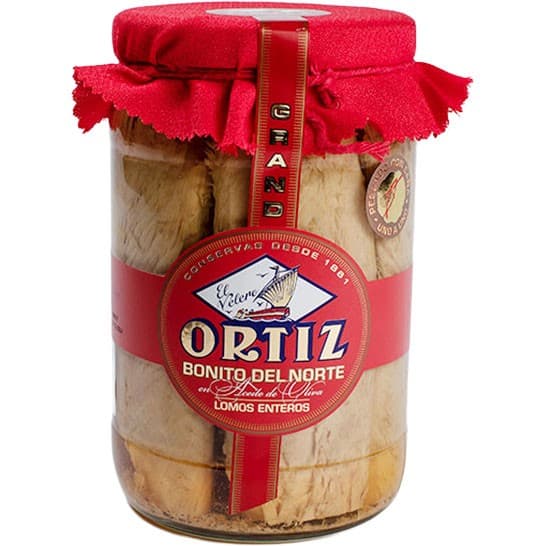Ortiz Bonito del Norte Vit Tonfisk i Olivolja Glasburk 1600g – från Ortiz – 889 kr – hos Delitea