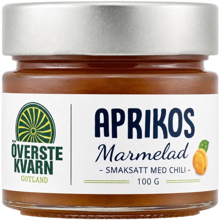 Överstekvarn Aprikosmarmelad & Chili 100g – från Överstekvarn – 49 kr – hos Delitea