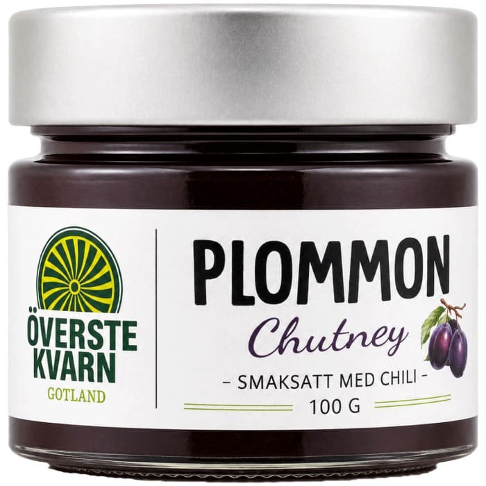 Överstekvarn Plommon & Chili Chutney 100g – från Överstekvarn – 49 kr – hos Delitea