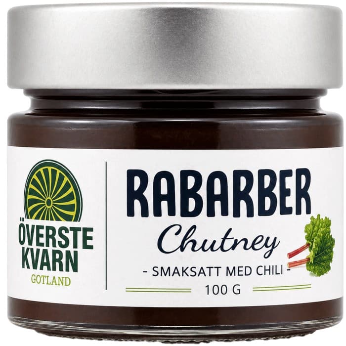 Överstekvarn Rabarber & Chili Chutney 100g – från Överstekvarn – 49 kr – hos Delitea