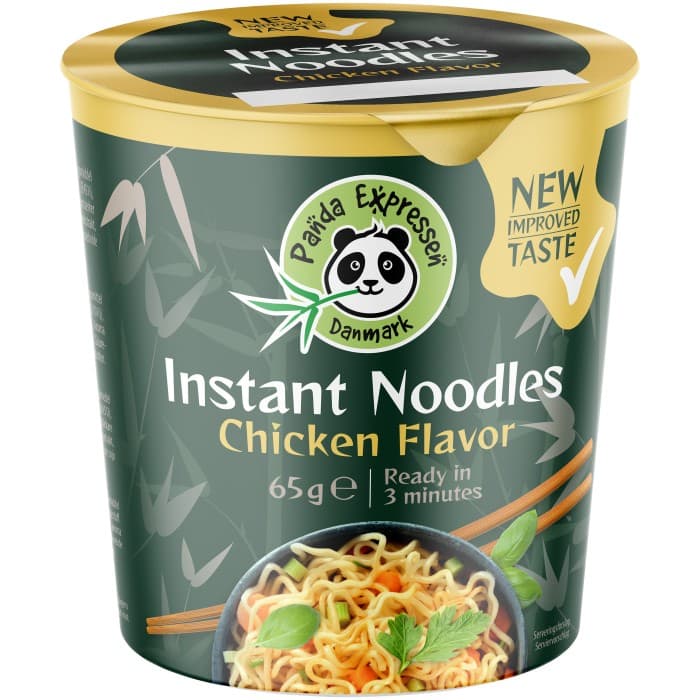 Panda Expressen Cup Nudlar Kyckling 65g – från Panda Expressen Danmark – 10 kr – hos Delitea