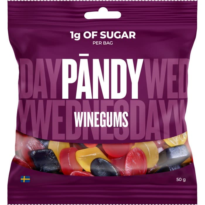 Pändy Candy Winegums 50g – från PÄNDY – 18 kr – hos Delitea