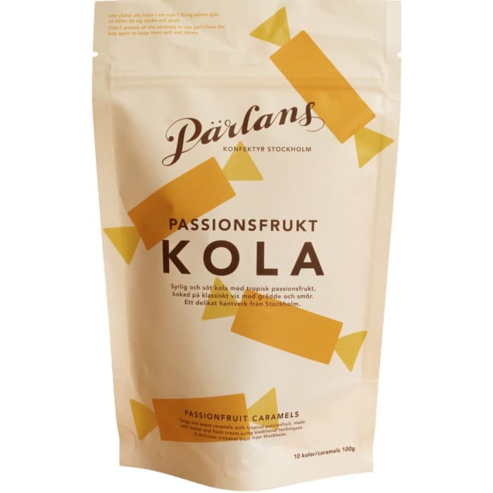 Pärlans Konfektyr Kolor i Påse Passionsfrukt 100g