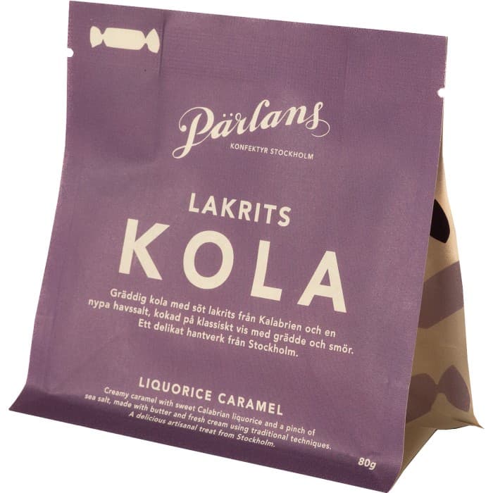 Pärlans Konfektyr Lakritskolor 80g från Pärlans Konfektyr - köp hos Delitea