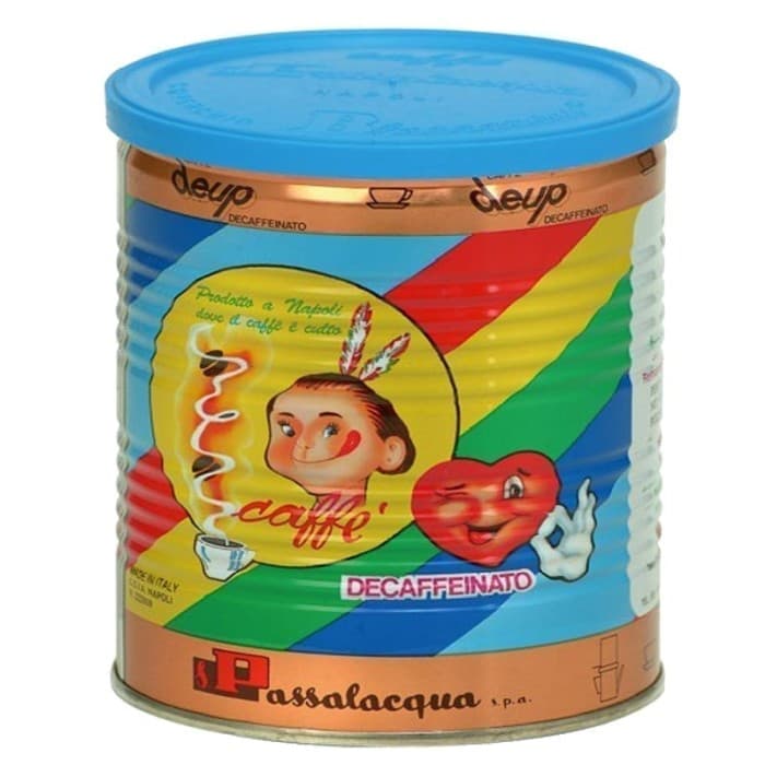 Passalacqua Espresso DeUp Malet Koffeinfritt Plåtburk 250g