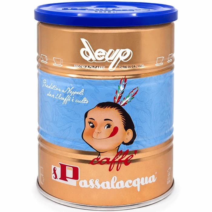 Passalacqua Espresso DeUp Malet Koffeinfritt Kaffe Plåtburk 250g – från Passalacqua – 94 kr – hos Delitea