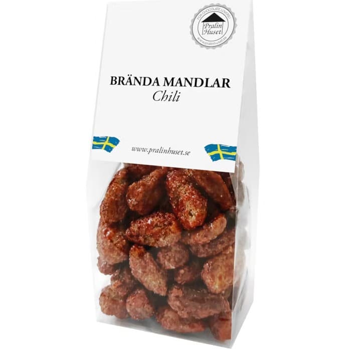 Pralinhuset Brända Mandlar Chili 100g från Pralinhuset – köp hos Delitea
